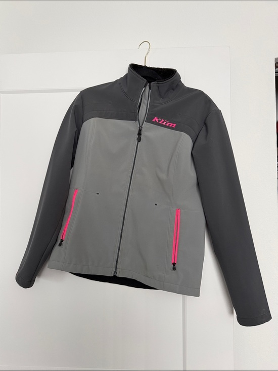 Klim Jackets & Blazers - Klim Women's Gray Softshell Jacket with Pink Accents
